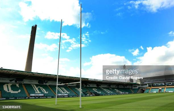 General view of Franklins Gardens during the Northampton Saints training session held at Franklin's Gardens on September 16, 2021 in Northampton,...