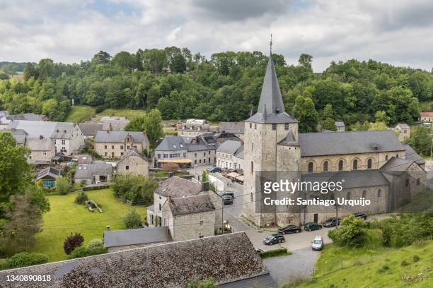 the picturesque village of celles - namur stock-fotos und bilder