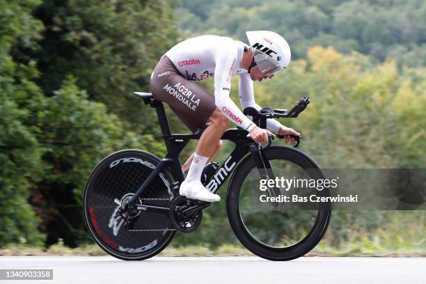 Benoit Cosnefroy of France and AG2R Citröen Team sprints during the 81st Skoda-Tour De Luxembourg 2021, Stage 4 a 25,4km Individual Time Trial stage...