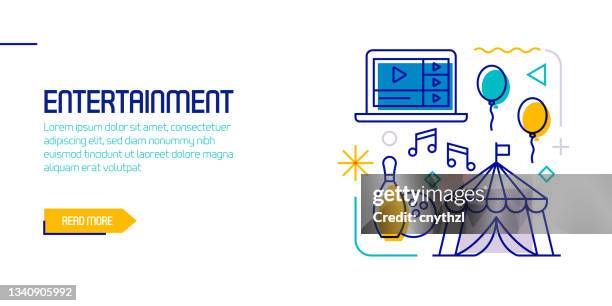entertainment and hobbies related design element. pattern design with outline icons. colorful vector illustration - friends playing video games stock illustrations