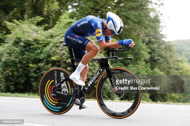 Fausto Masnada of Italy and Team Deceuninck - Quick-Step sprints during the 81st Skoda-Tour De Luxembourg 2021, Stage 4 a 25,4km Individual Time...