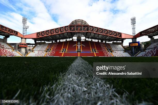 General view of the stadium before the FIFA Women's World Cup 2023 Qualifier group G match between Italy and Moldova at Stadio Nereo Rocco on...