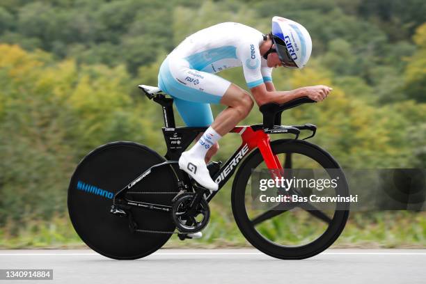 David Gaudu of France and Team Groupama - FDJ white best young rider jersey sprints during the 81st Skoda-Tour De Luxembourg 2021, Stage 4 a 25,4km...