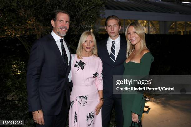 Prince Paul of Greece, his wife Princess Marie-Chantal of Greece and their children Princess Maria Olympia of Greece and Prince Constantin Alexios of...