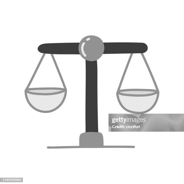 balance cartoon style icon. colorful symbol vector illustration - compliant logo stock illustrations