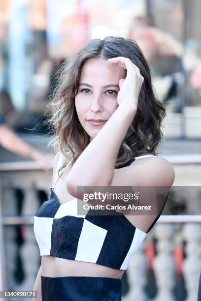 Irene Escolar attends 'Competencia oficial red carpet at Victoria Eugenia Theatre on September 17, 2021 in San Sebastian, Spain.