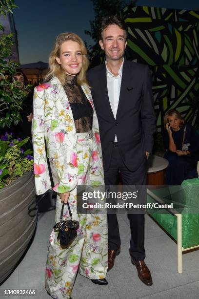 General manager of Berluti Antoine Arnault and his wife Natalia Vodianova attend Doris Brynner celebrates her 90th Birthday at "Le Cheval Blanc...