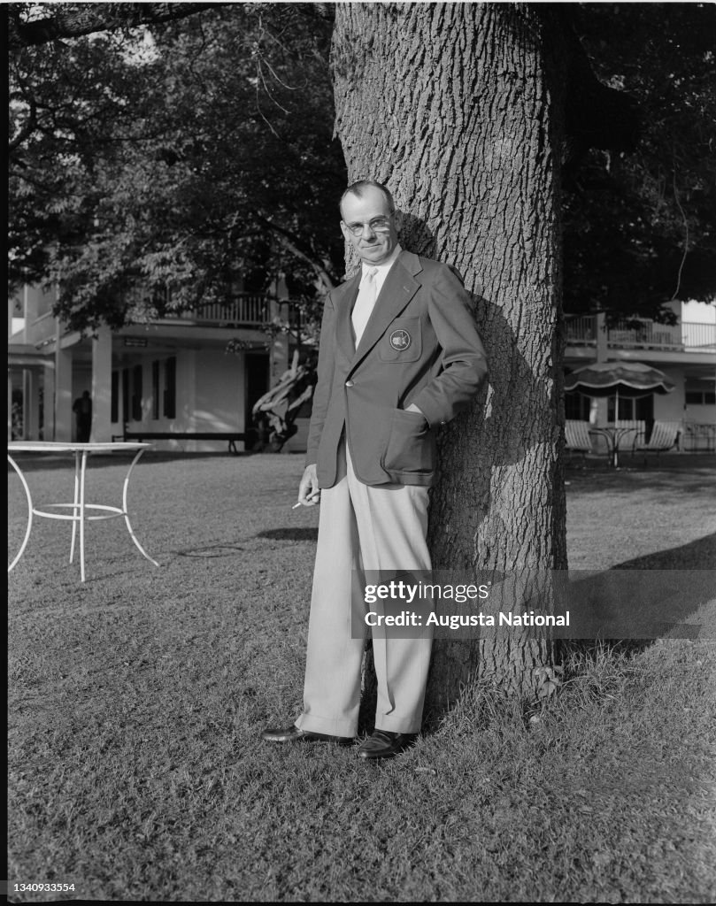 Chairman Clifford Roberts Near The Clubhouse Of The Augusta National Golf Club In 1949