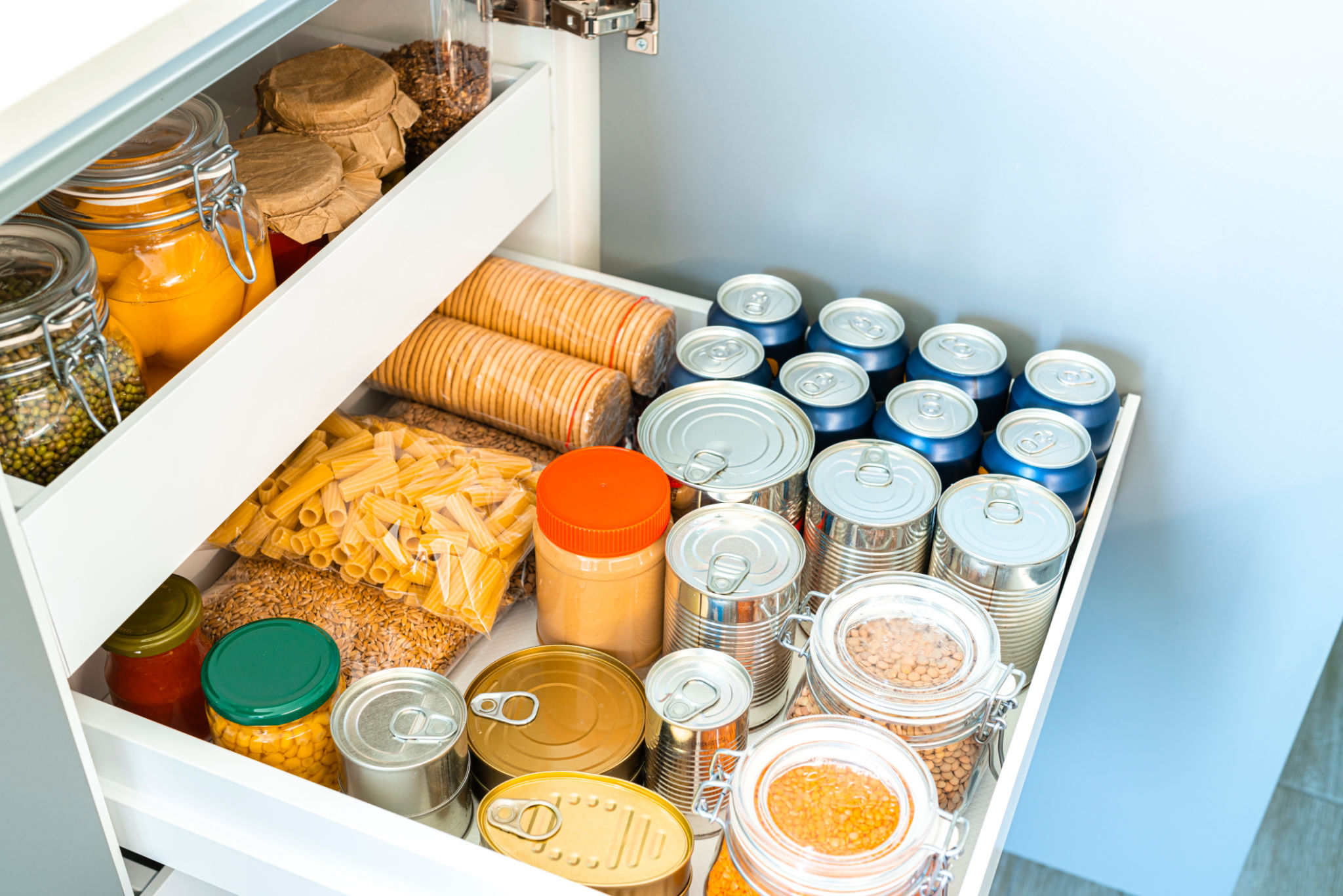 kitchen glass storage