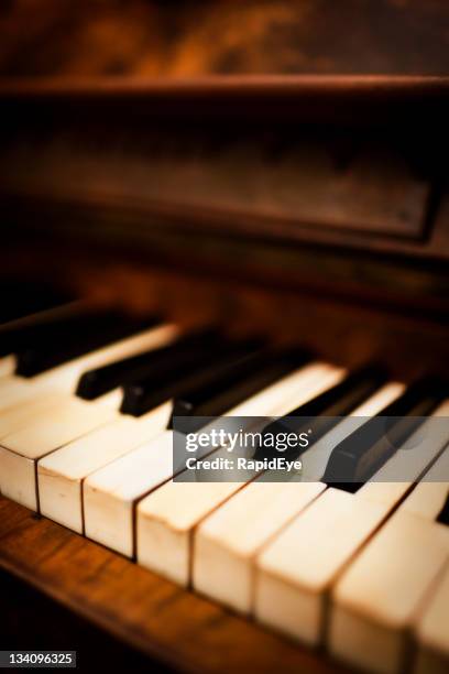 dreamy piano - old fashioned key stock pictures, royalty-free photos & images