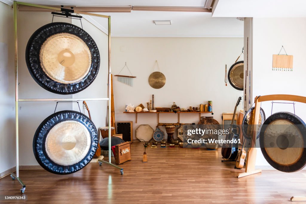 Studio Instrument Collection Collection Of Musical And Percussion Instruments In Studio High-Res ...