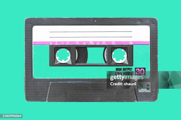 vintage kassette - audiocassette stock-fotos und bilder
