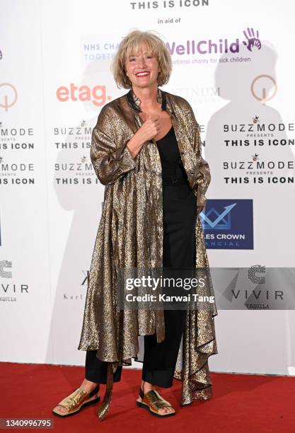 Emma Thompson attends The Icon Ball 2021 during London Fashion Week September 2021 at The Landmark Hotel on September 17, 2021 in London, England.
