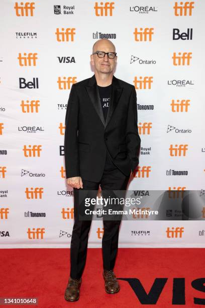 Steven Soderbergh attends the "Mr. Kneff" Secret Screening during the 2021 Toronto International Film Festival at Princess of Wales Theatre on...