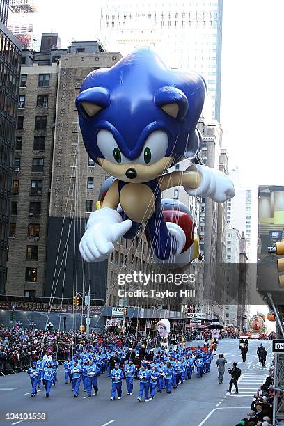 Modern Sonic at the 85th annual Macy's Thanksgiving Day Parade on November 24, 2011 in New York City.