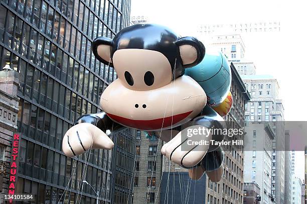 Julius, the balloon designed by Paul Frank, in the 85th annual Macy's Thanksgiving Day Parade on November 24, 2011 in New York City.