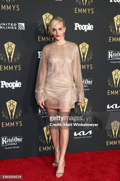 Madeline Brewer attends the Television Academy's Reception to Honor 73rd Emmy Award Nominees at Television Academy on September 17, 2021 in Los...