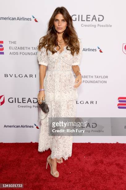 Weronika Rosati attends The Elizabeth Taylor Ball To End AIDS on September 17, 2021 in West Hollywood, California.