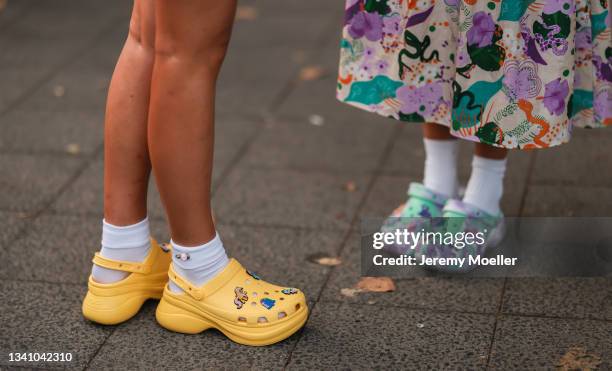 Fashion Week Guests arriving at the About You Fashion Week on September 13, 2021 in Berlin, Germany.