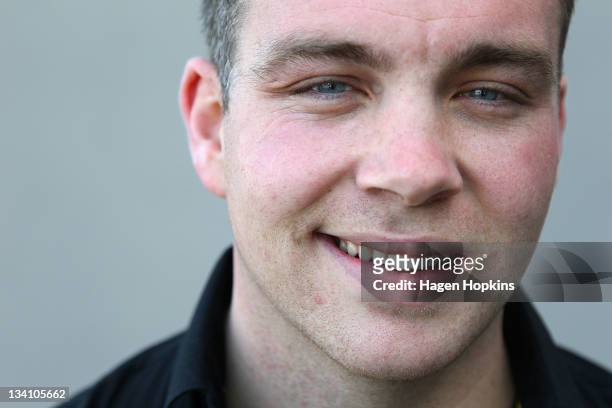 Rally driver Hayden Paddon poses during a portrait session on November 26, 2011 in Wellington, New Zealand.