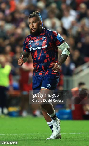 Nathan Hughes of Bristol Bears looks on during the Gallagher Premiership Rugby match between Bristol Bears and Saracens at Ashton Gate on September...