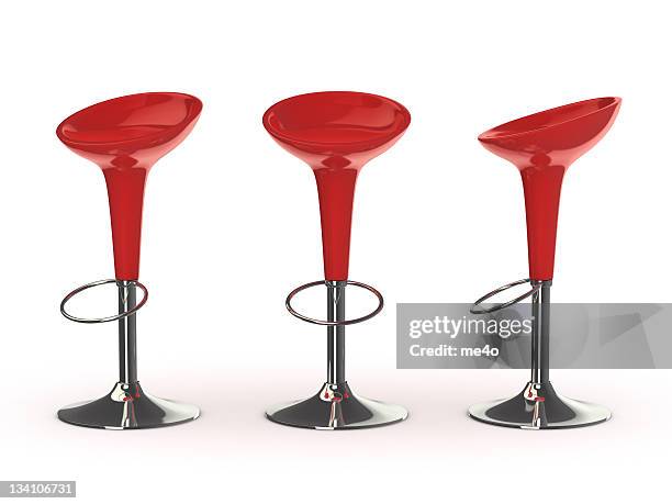 red bar fauteuil - tabouret photos et images de collection