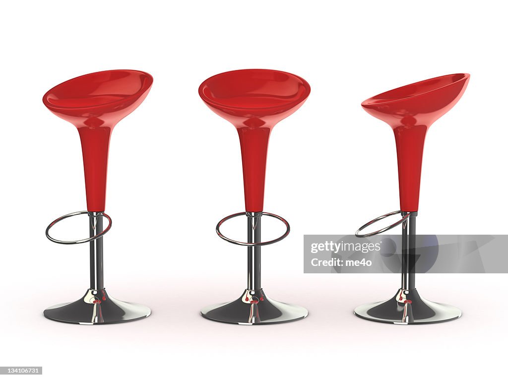 Red bar chair