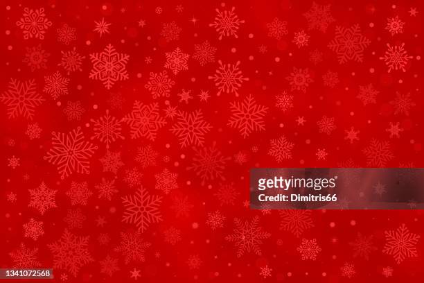 christmas snowflake background - red background 幅插畫檔、美工圖案、卡通及圖標