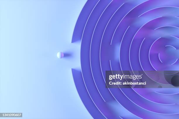 labyrinth, maze, neon lighting - labirinto imagens e fotografias de stock