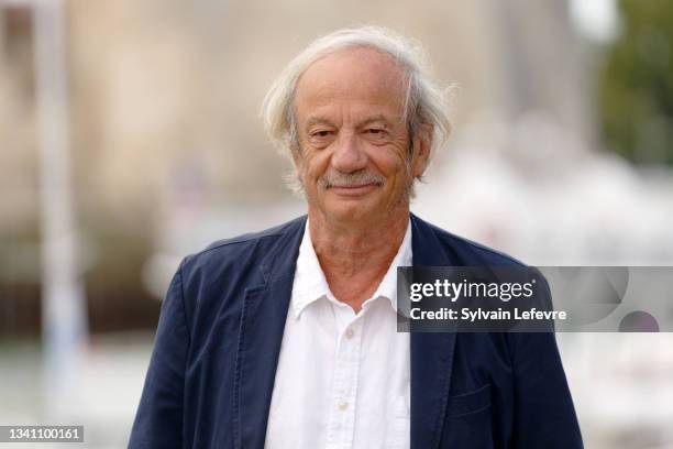 Patrick Chesnais attends the photocall for "Mon ange" during the Fiction Festival - Day Five on September 18, 2021 in La Rochelle, France.