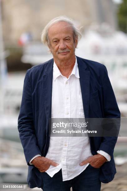Patrick Chesnais attends the photocall for "Mon ange" during the Fiction Festival - Day Five on September 18, 2021 in La Rochelle, France.