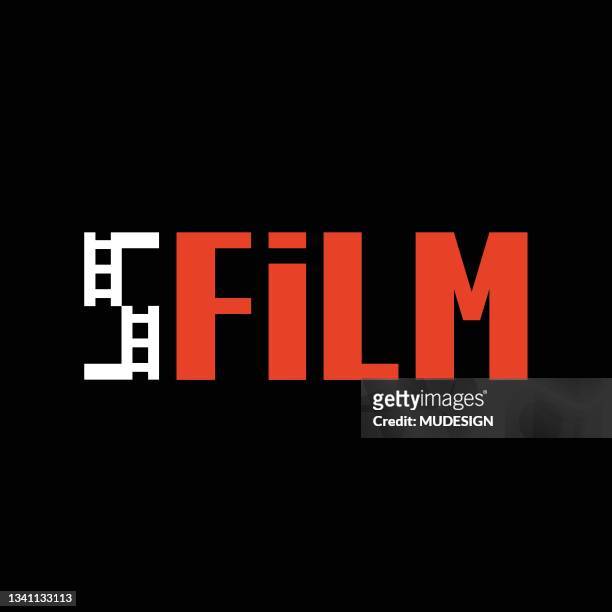 film strip logo, s logo concept - film festival stock illustrations