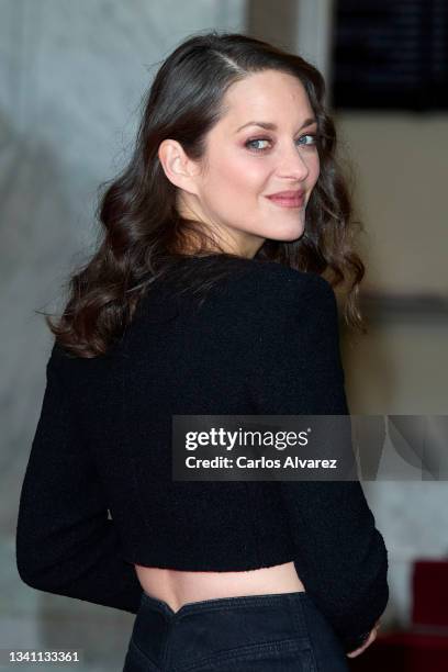 Marion Cotillard attends "Bigger Than Us" premiere during 69th San Sebastian International Film Festival at Victoria Eugenia Theatre on September 18,...