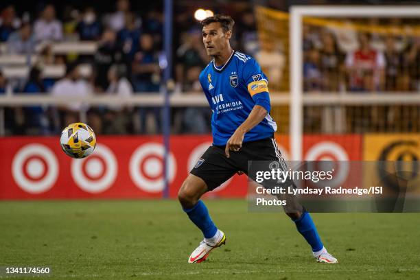 Chris Wondolowski of the San Jose Earthquakes controls the ball during a game between Colorado Rapids and San Jose Earthquakes at PayPal Park on...