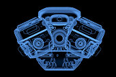 X-ray car engine or machine