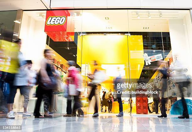 new lego store in westfield shopping centre - lego stock pictures, royalty-free photos & images
