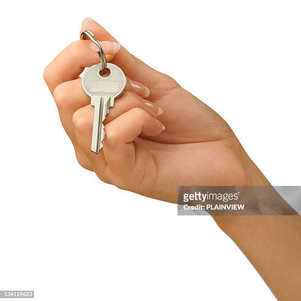 hand giving a key - car keys on white stock pictures, royalty-free photos & images