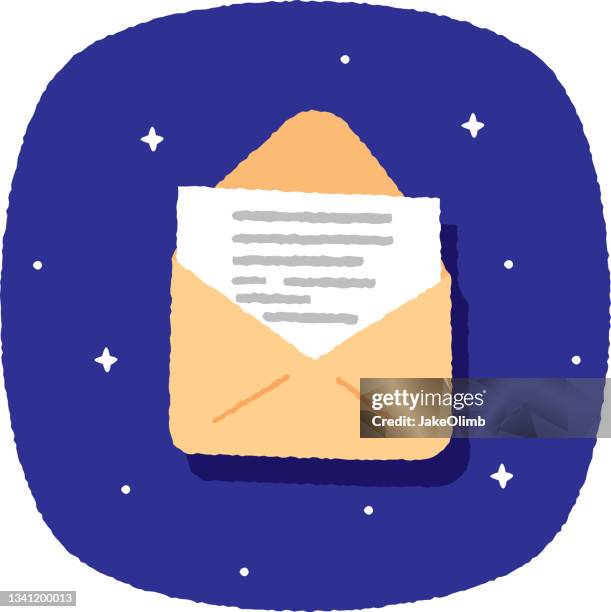 open letter doodle 4 - us post box stock illustrations
