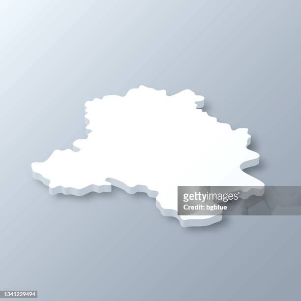 delhi 3d map on gray background - delhi map stock illustrations