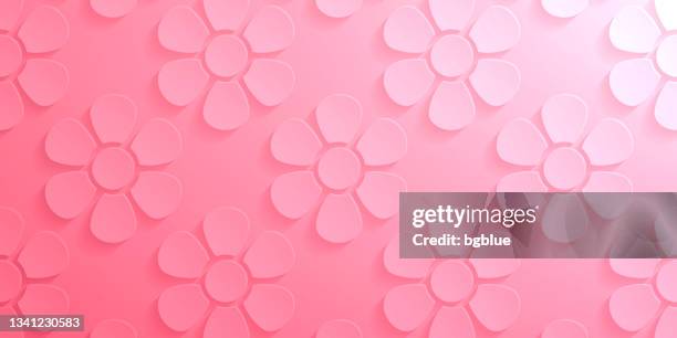abstract pink background - flower pattern - violet flower isolated stock illustrations