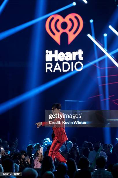 Arnel Pineda of Journey performs onstage during the 2021 iHeartRadio Music Festival on September 18, 2021 at T-Mobile Arena in Las Vegas, Nevada....