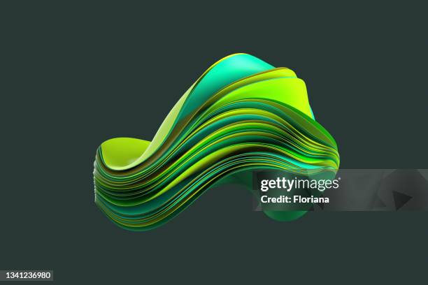 green layers wave - flexibiliteit stockfoto's en -beelden