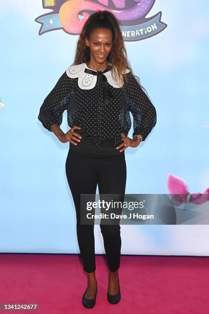 Judi Shekoni attends the My Little Pony Movie premier at Cineworld Leicester Square on September 19, 2021 in London, England.