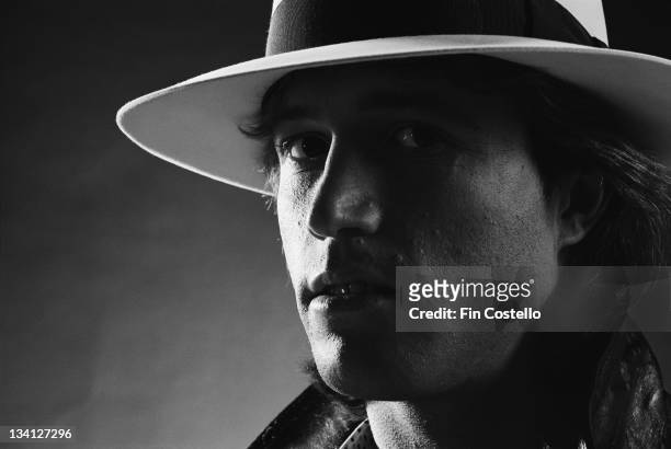 1st FEBRUARY: English singer Andy Gibb posed in London in February 1980.