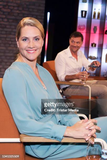 Judith Rakers during the "3 Nach 9" talk show on September 10, 2021 in Bremen, Germany.