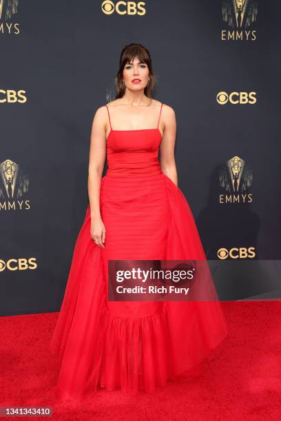Mandy Moore attends the 73rd Primetime Emmy Awards at L.A. LIVE on September 19, 2021 in Los Angeles, California.