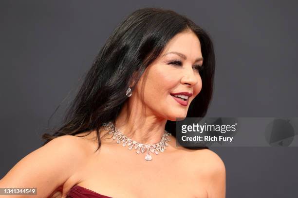 Catherine Zeta-Jones attends the 73rd Primetime Emmy Awards at L.A. LIVE on September 19, 2021 in Los Angeles, California.