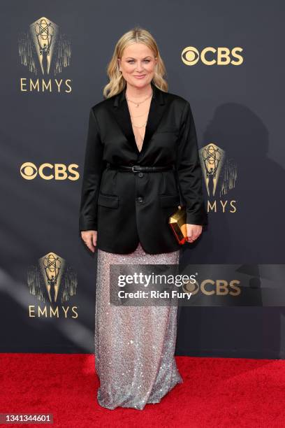 Amy Poehler attends the 73rd Primetime Emmy Awards at L.A. LIVE on September 19, 2021 in Los Angeles, California.