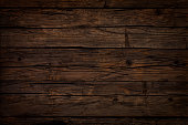 Old dark brown wooden board