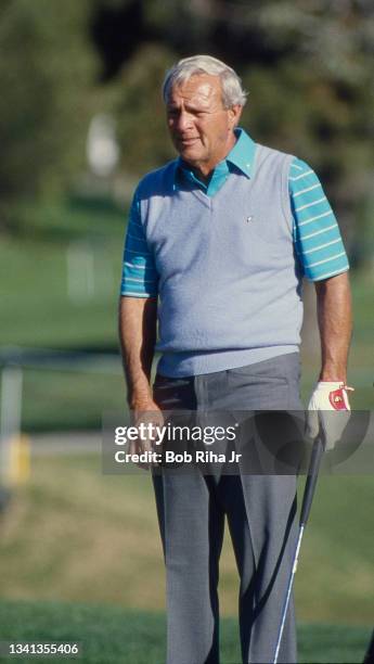 Arnold Palmer during Pro Am Tournament at La Costa Country Club, January 7, 1986 in Carlsbad, California.